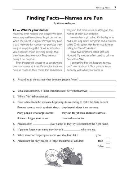 Excel Basic Skills - Comprehension and Written Expression Year 4