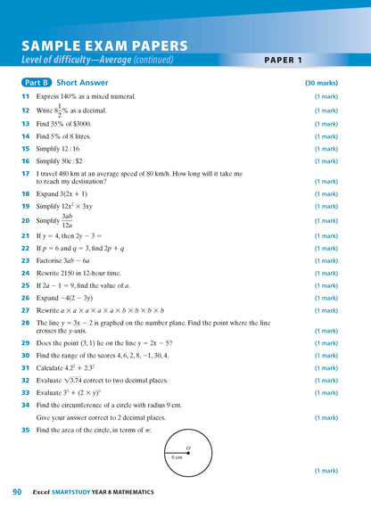 Excel SmartStudy - Mathematics Year 8