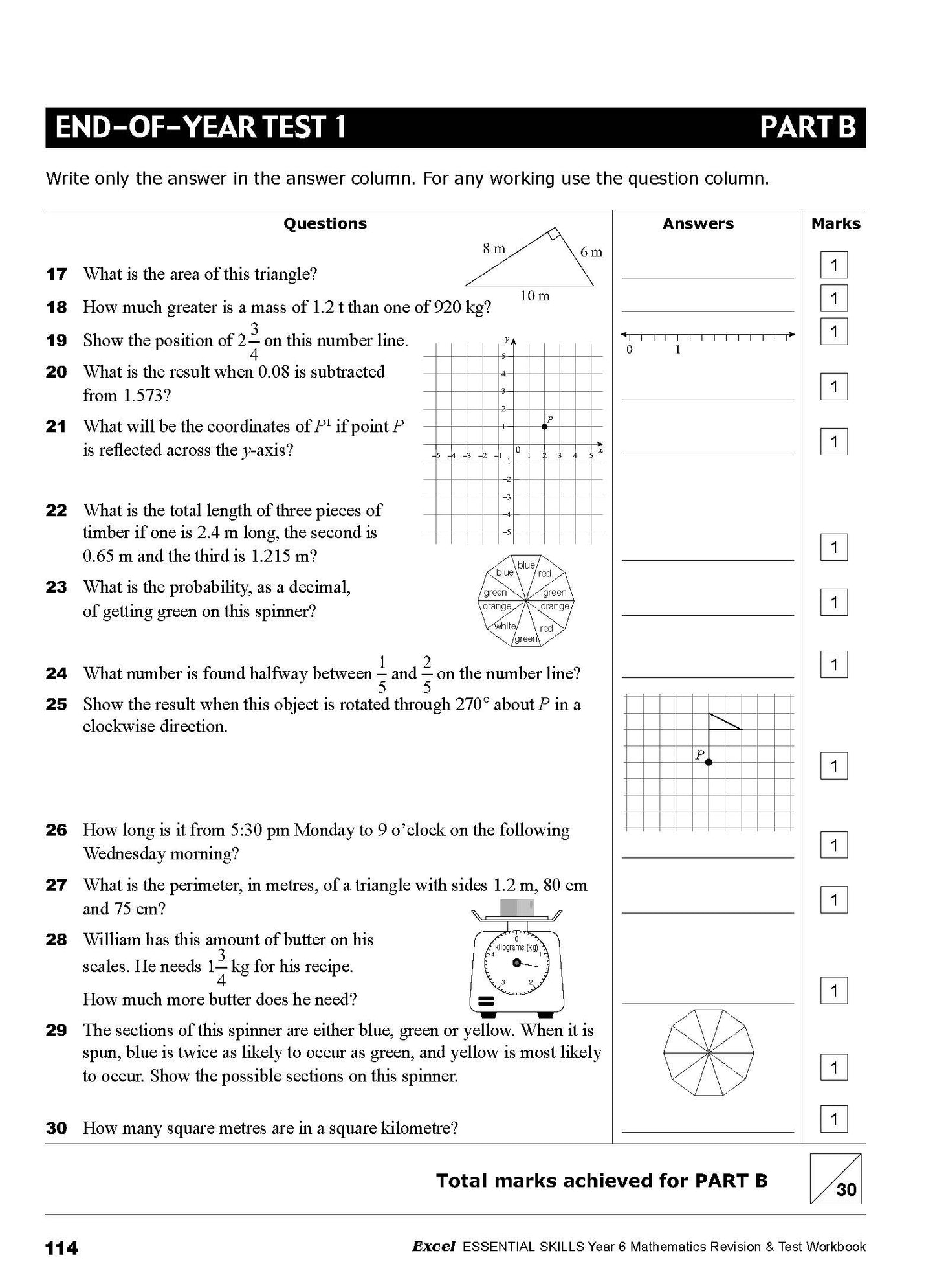 Excel Essential Skills - Mathematics Revision & Test Workbook Year 6