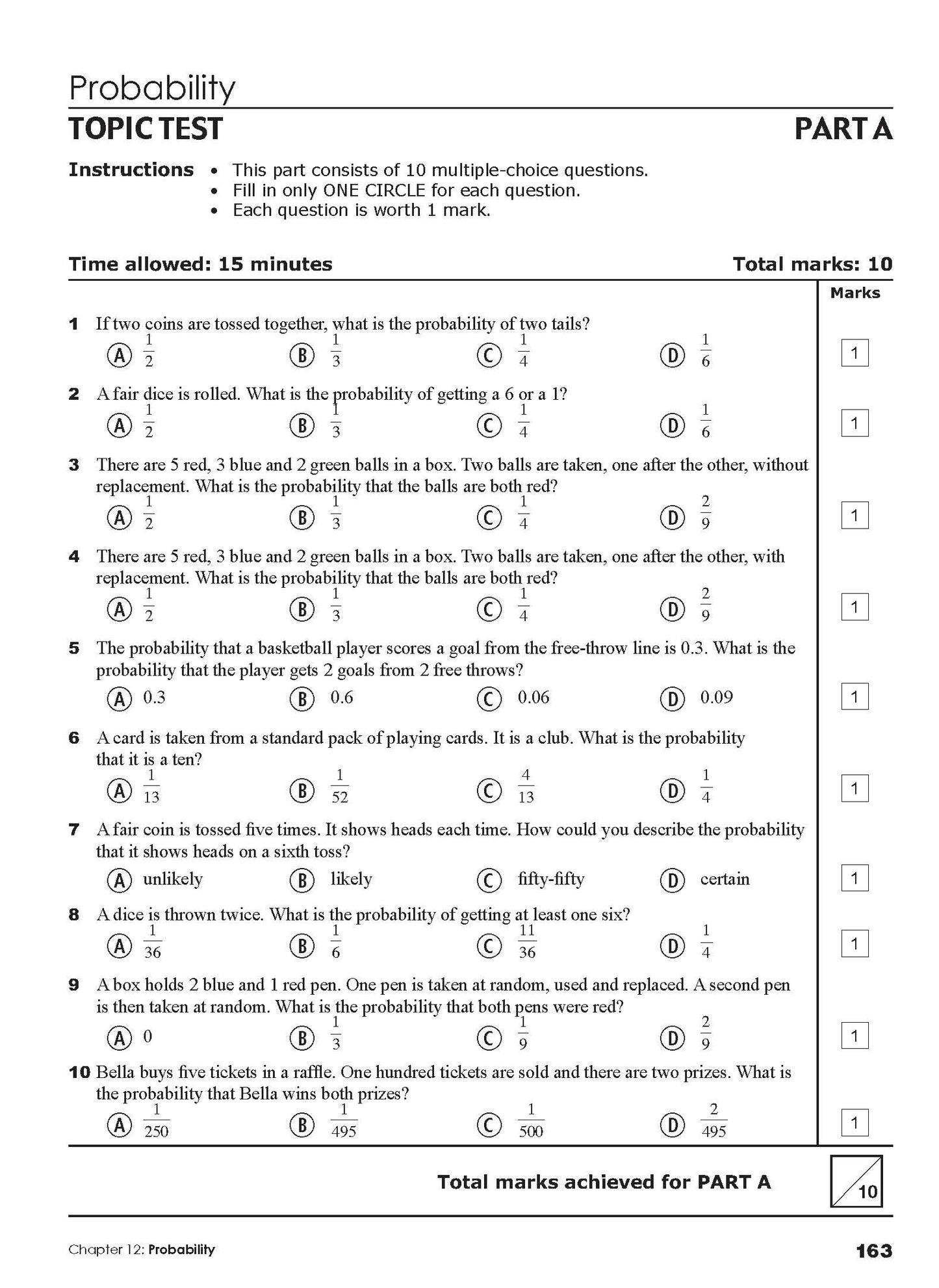 Excel Essential Skills - Mathematics Revision & Exam Workbook Year 10 NE