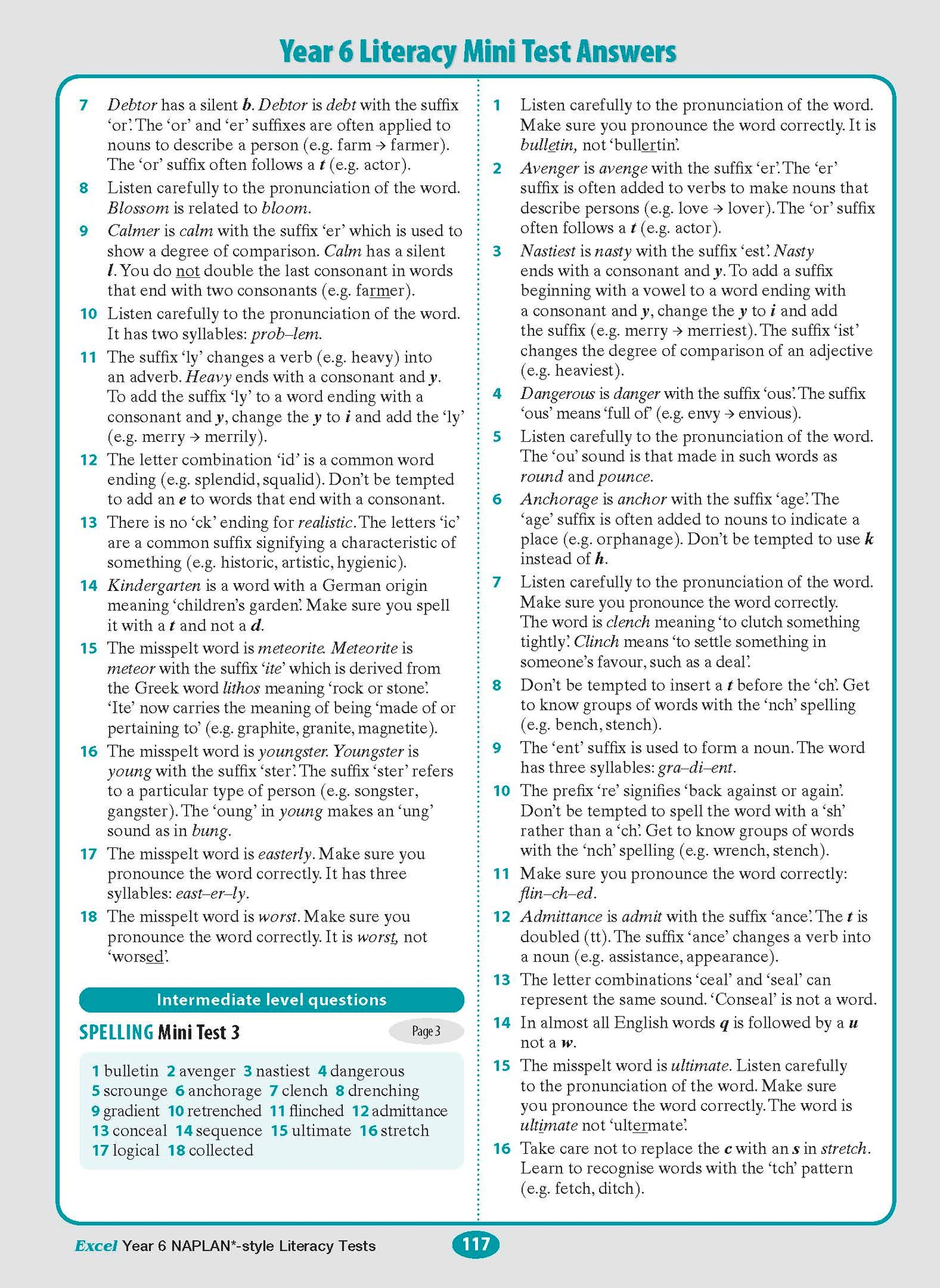 Excel Year 6 NAPLAN*-style Literacy Tests