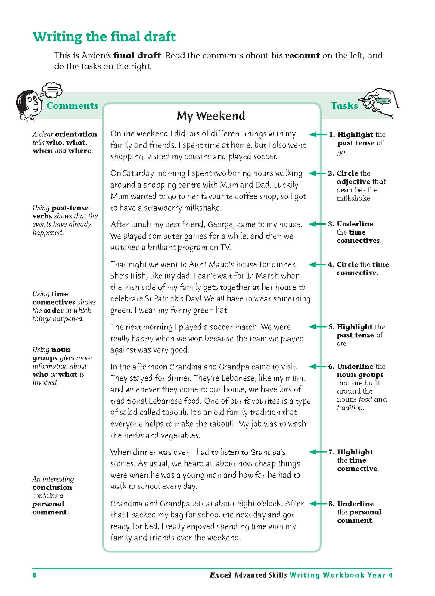 Excel Advanced Skills - Writing Workbook Year 4