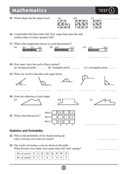 Excel Basic Skills - English and Mathematics Year 7