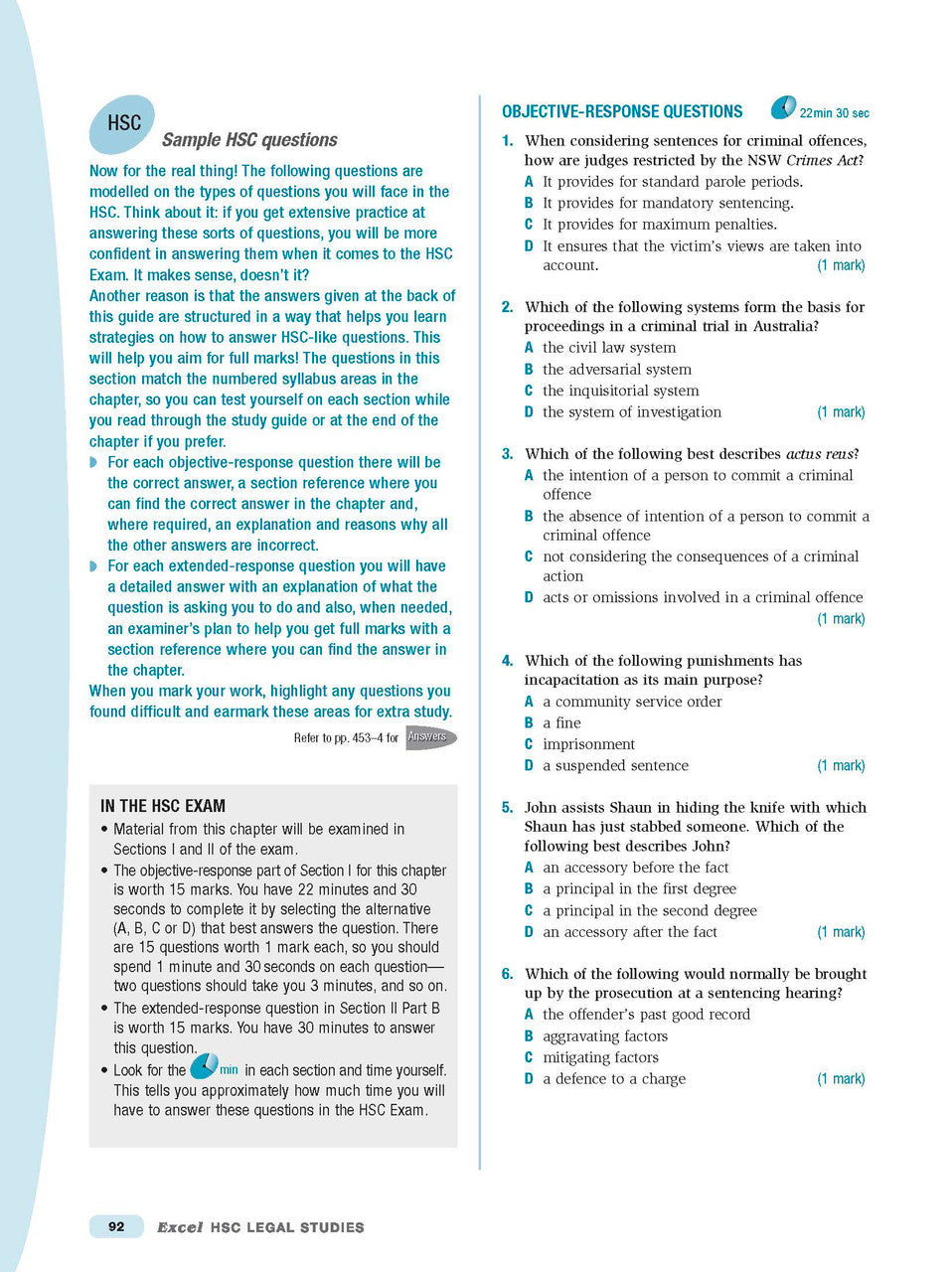 Excel HSC Year 12 Legal Studies Study Guide