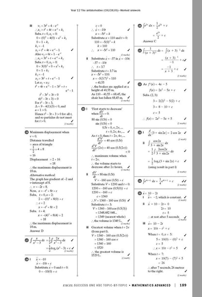 Excel Success One HSC Year 12 Mathematics Advanced (2023 Edition)