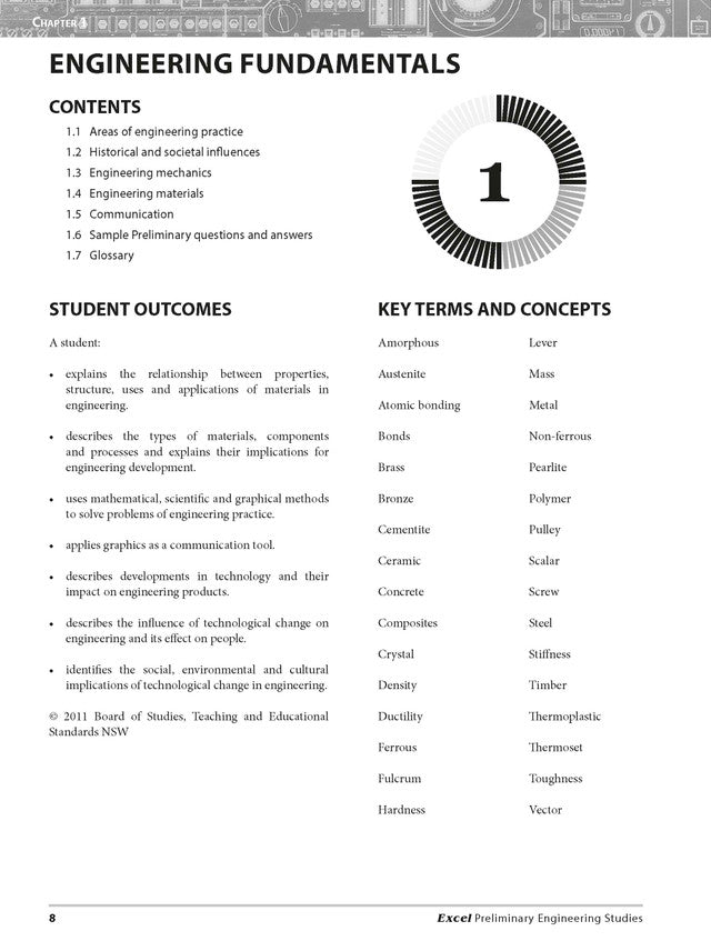 Excel HSC Year 11 Engineering Studies