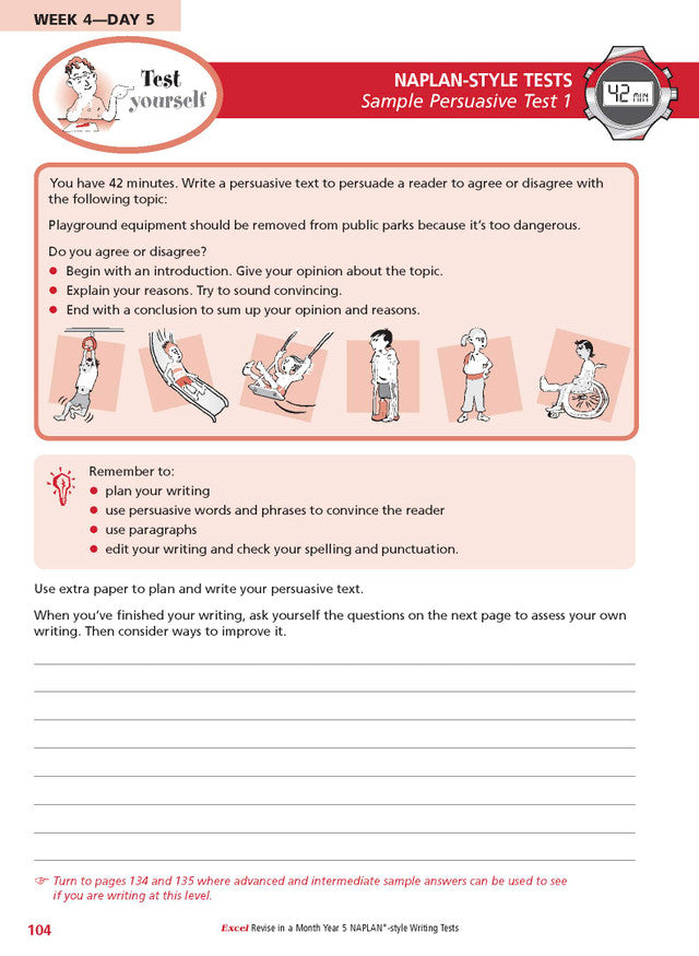 Excel Revise in a Month Year 5 NAPLAN*-style Writing Tests
