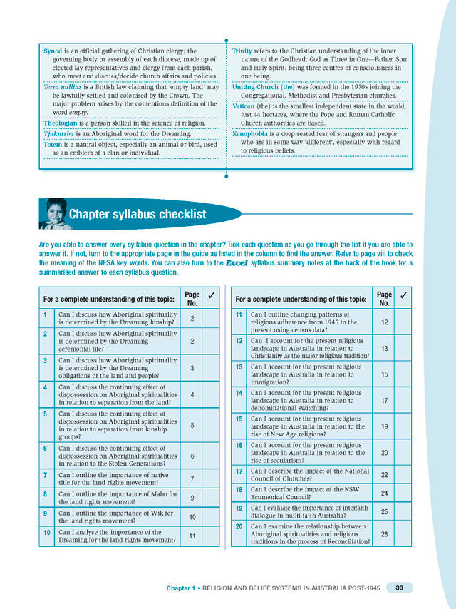 Excel HSC Year 12 Studies of Religion I and II Study Guide