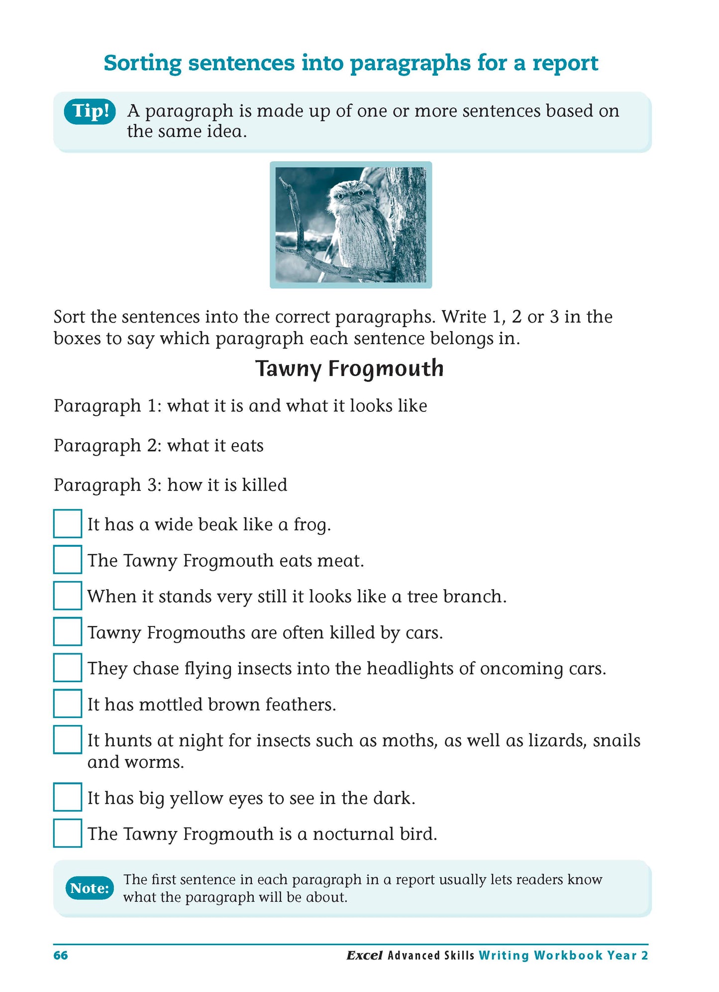 Excel Advanced Skills - Writing Workbook Year 2