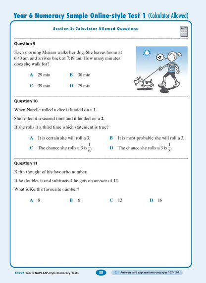 Excel Year 6 NAPLAN*-style Numeracy Tests