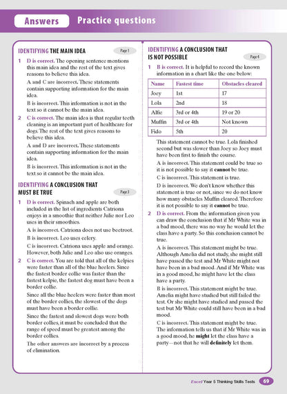 Excel Selective Schools and Scholarship Mathematical Reasoning Tests Years 5-6