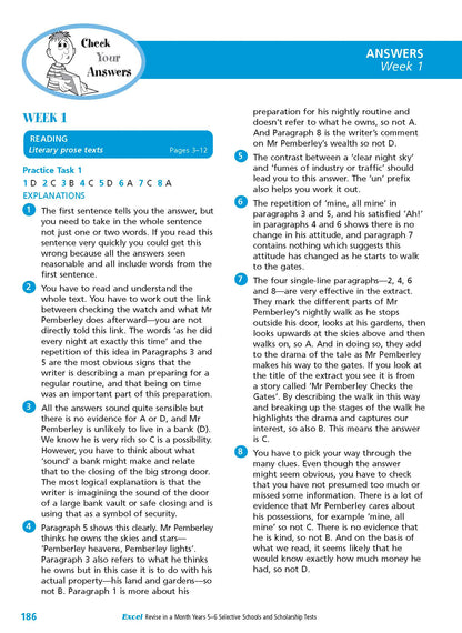 Excel Revise in a Month Selective Schools and Scholarship Tests Years 5-6