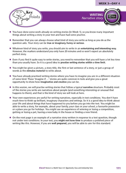 Excel Opportunity Class and Scholarship Tests Years 4-5