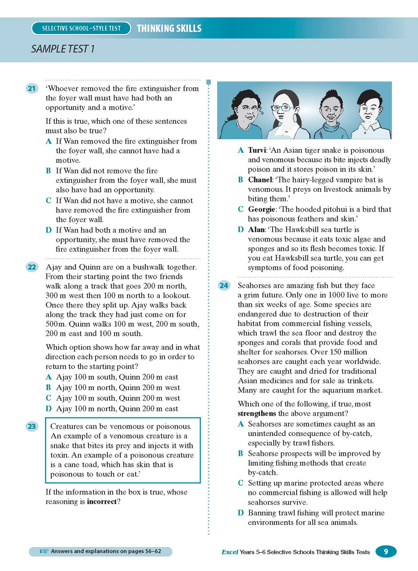 Excel Selective Schools and Scholarship Thinking Skills Tests Years 5-6