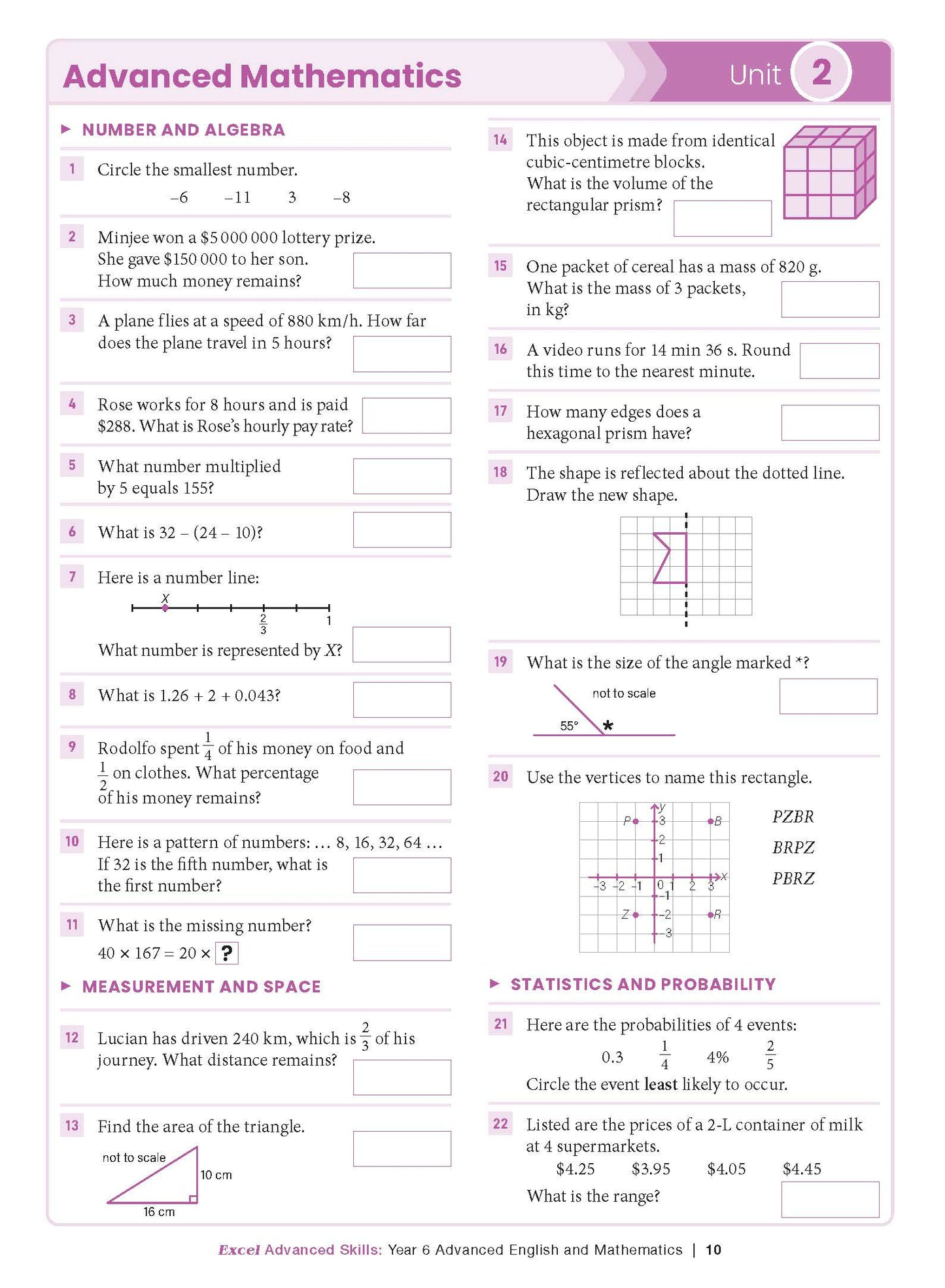 Excel Advanced Skills - Advanced English and Mathematics Year 6