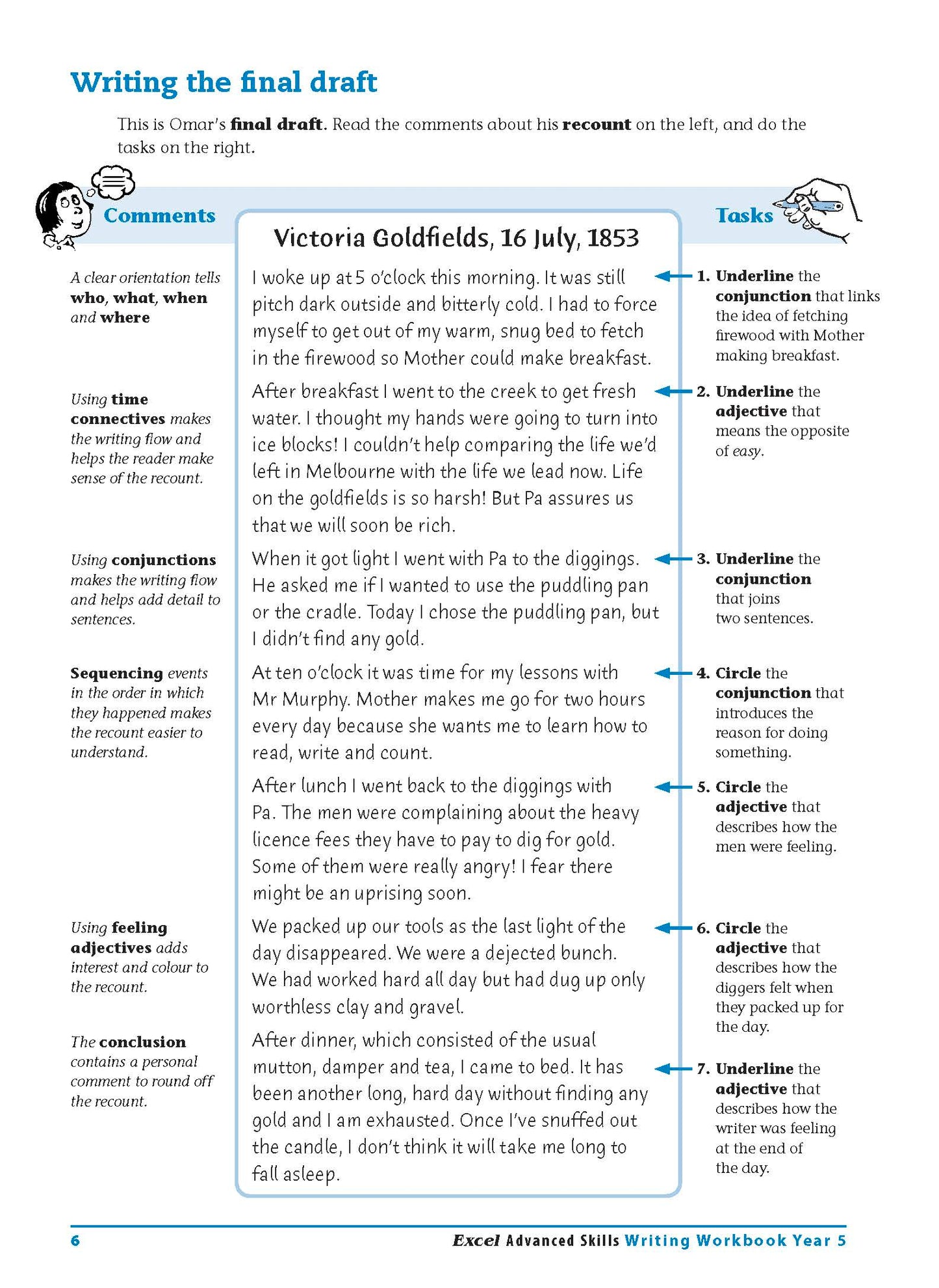 Excel Advanced Skills - Writing Workbook Year 5