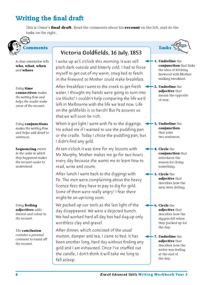 Excel Advanced Skills - Writing Workbook Year 5