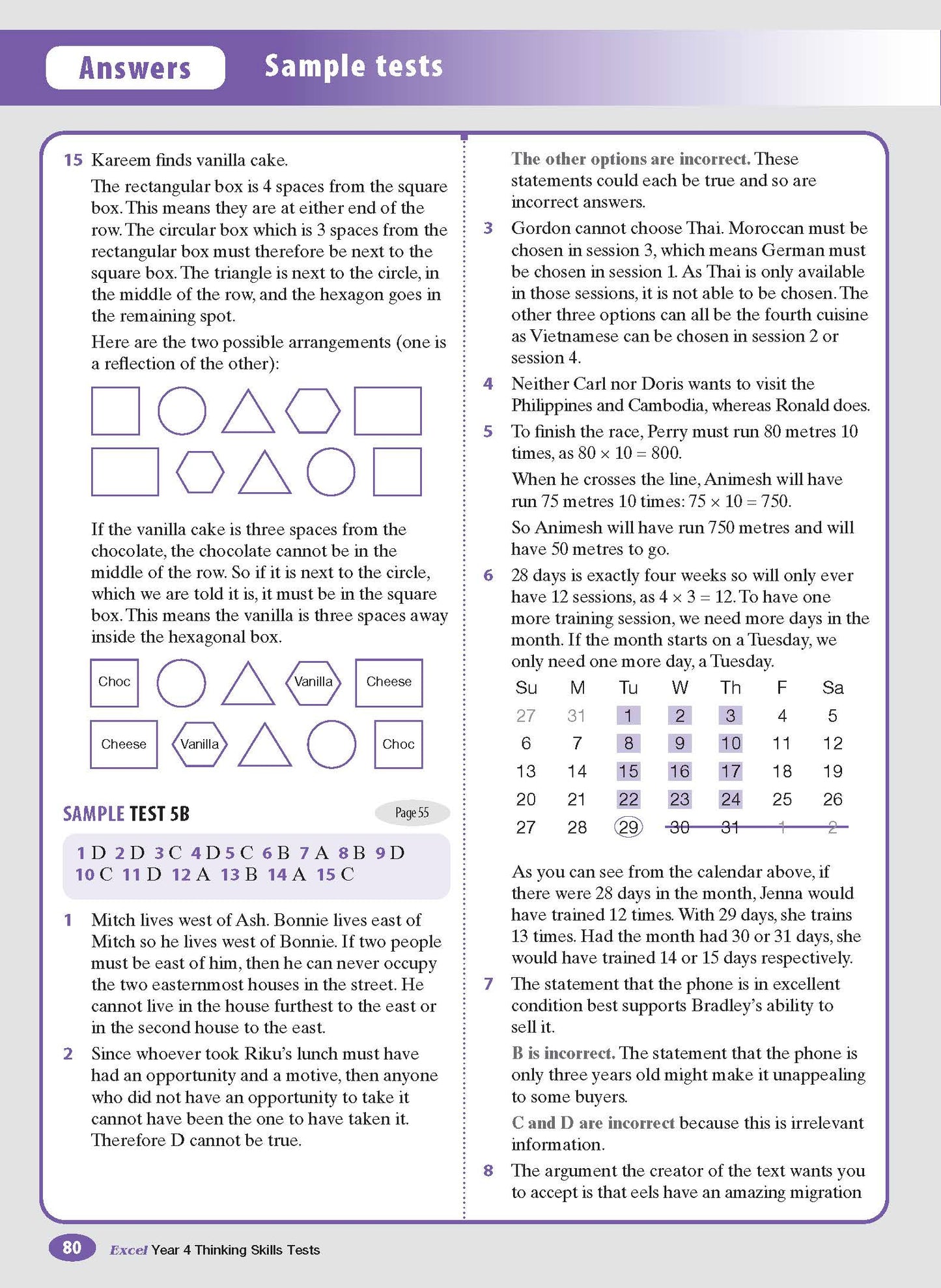 Excel Test Skills - Thinking Skills Tests Year 4