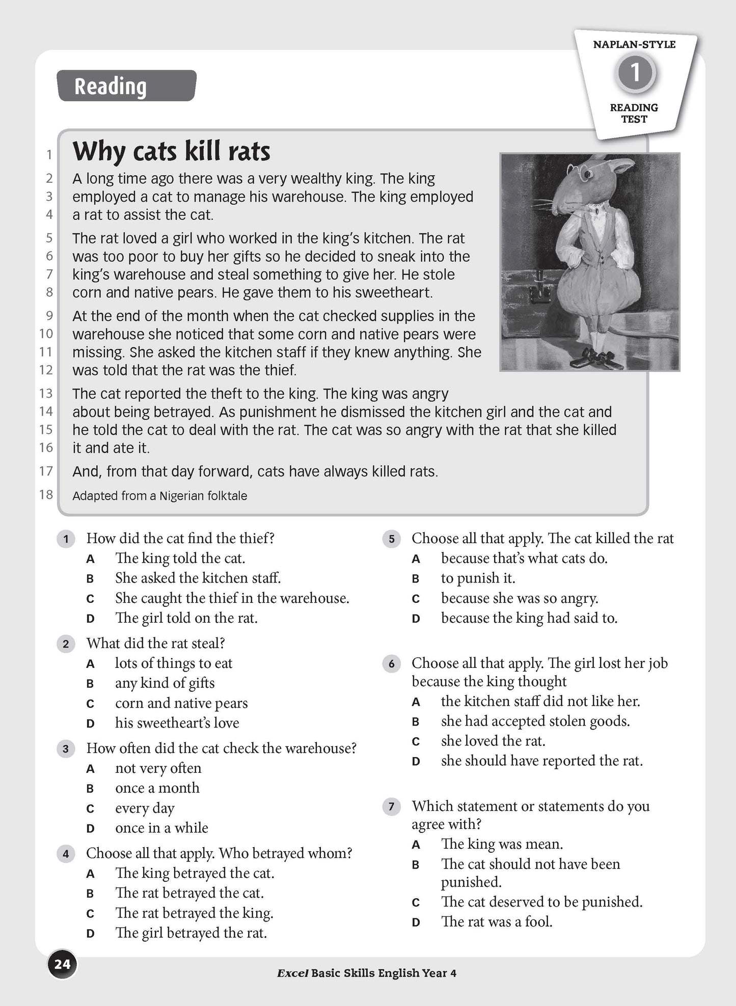 Excel Basic Skills - English Year 4