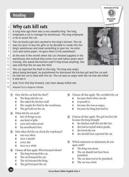 Excel Basic Skills - English Year 4