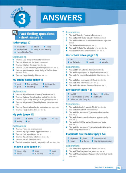 Excel Advanced Skills - Reading and Comprehension Workbook Year 1