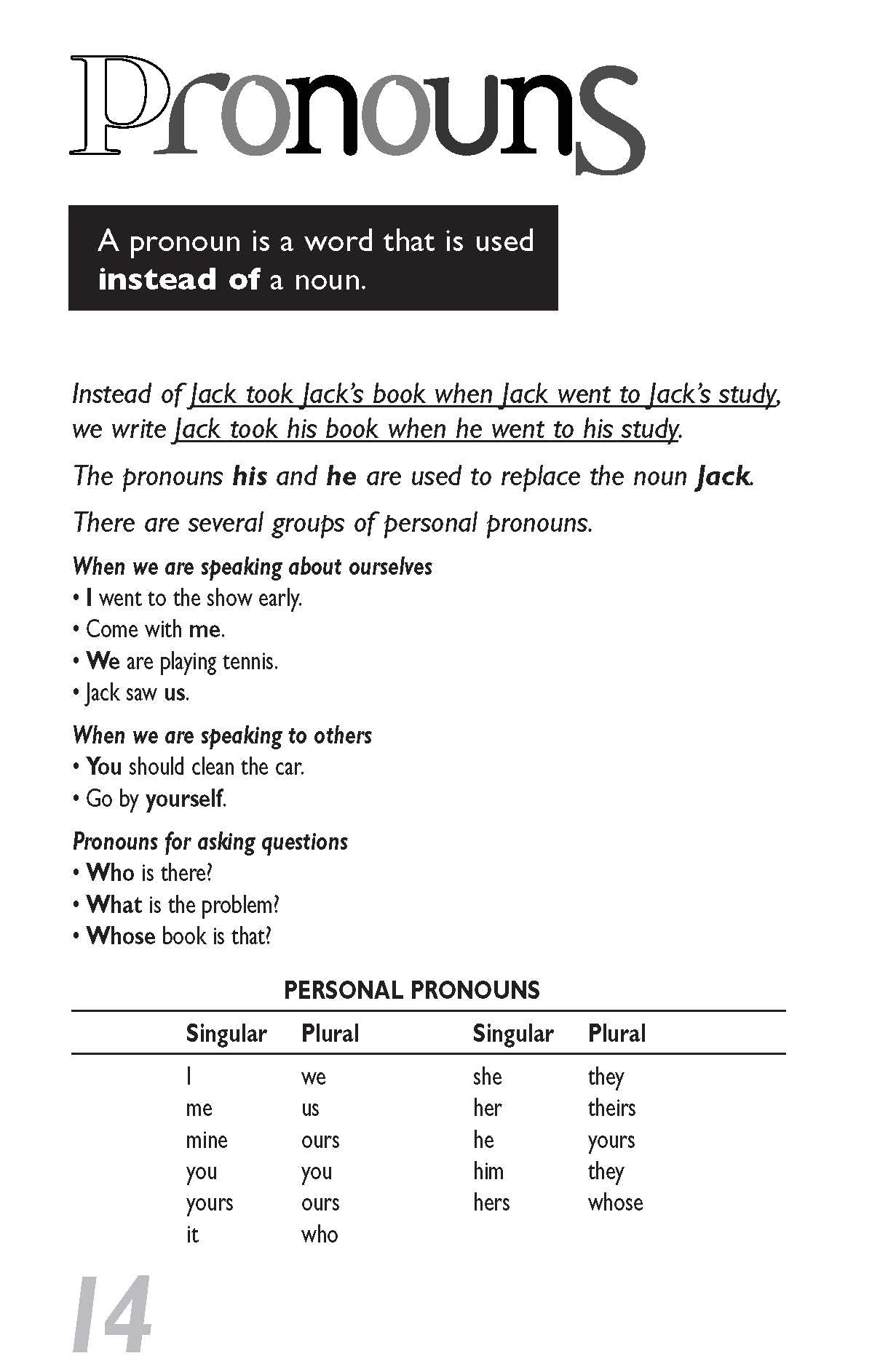 Excel Handbooks - Pascal's Basic Primary Grammar Years 3-6