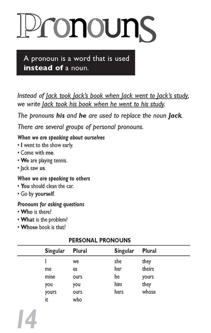 Excel Handbooks - Pascal's Basic Primary Grammar Years 3-6