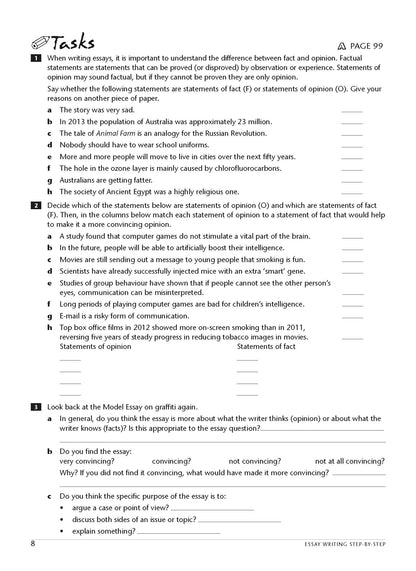 Excel Essential Skills - Essay Writing Step-by-Step Years 7-10