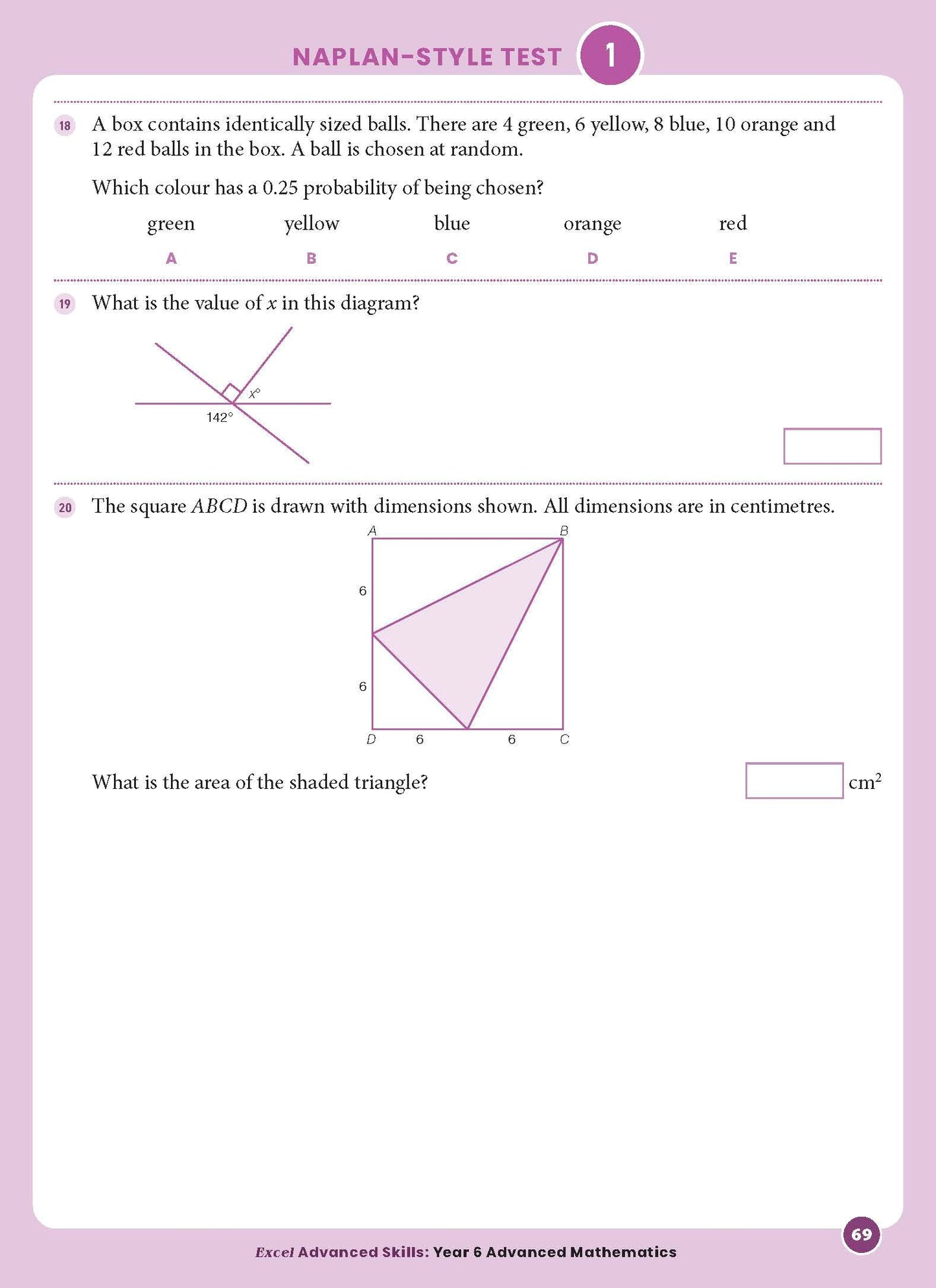 Excel Advanced Skills - Advanced Mathematics Year 6
