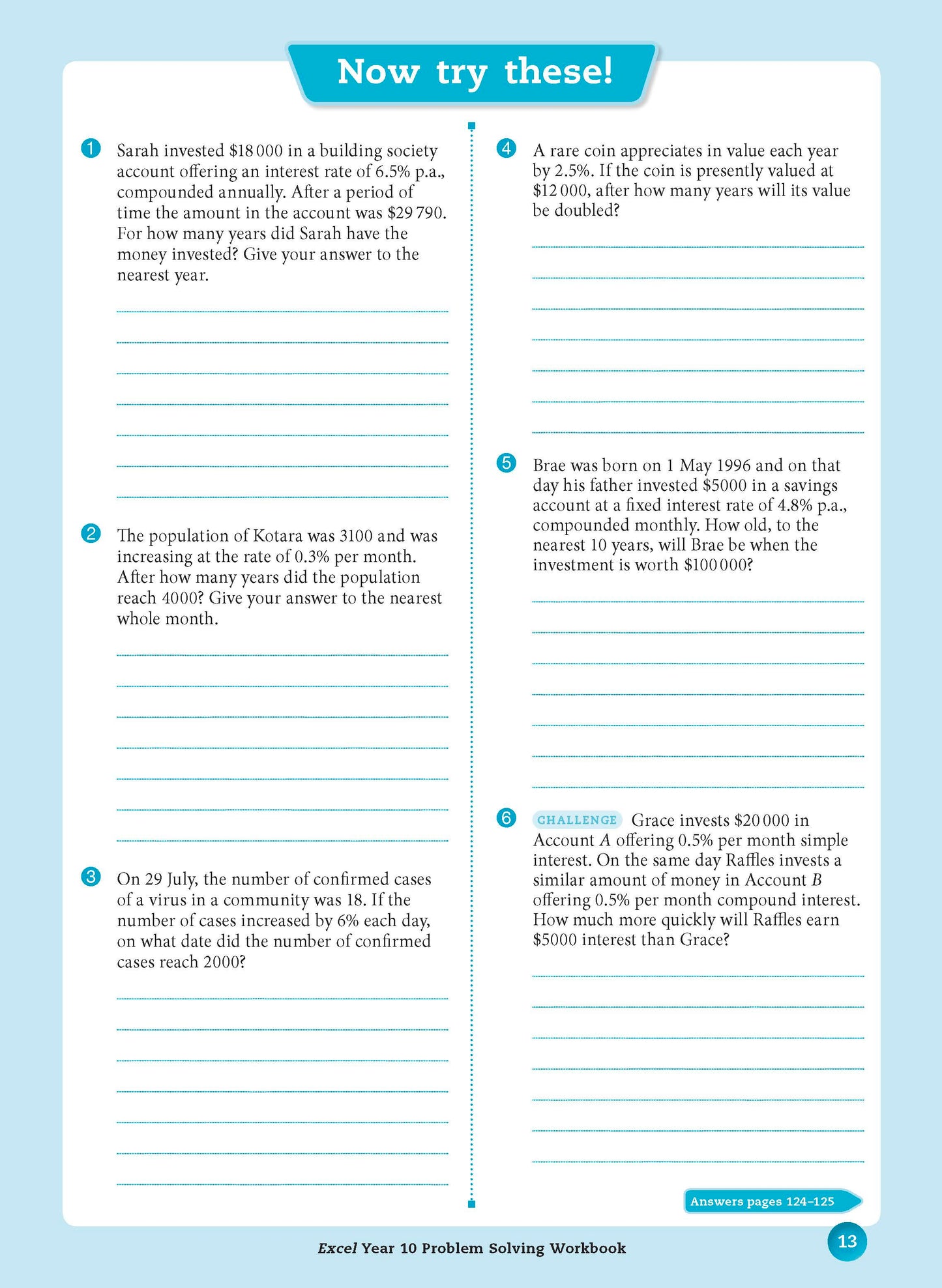 Excel Essential Skills - Problem Solving Workbook Year 10