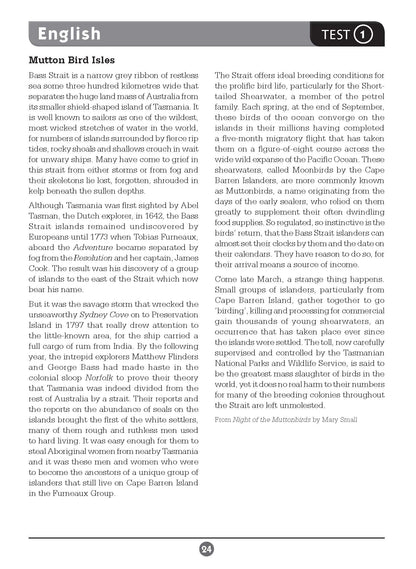 Excel Basic Skills - English and Mathematics Year 7