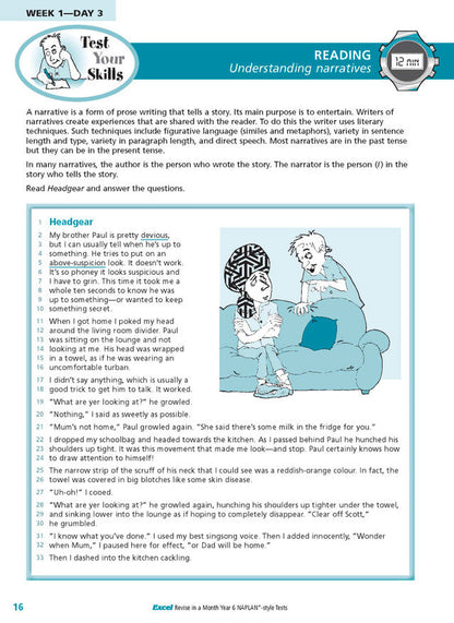 Excel Revise in a Month Year 6 NAPLAN*-style Tests