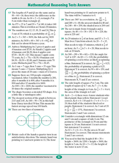 Excel Selective Schools and Scholarship Mathematical Reasoning Tests Years 5-6