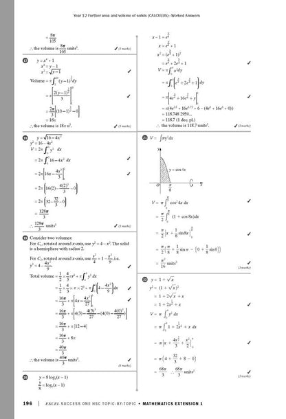 Excel Success One HSC Year 12 Mathematics Extension 1 (2023 Edition)