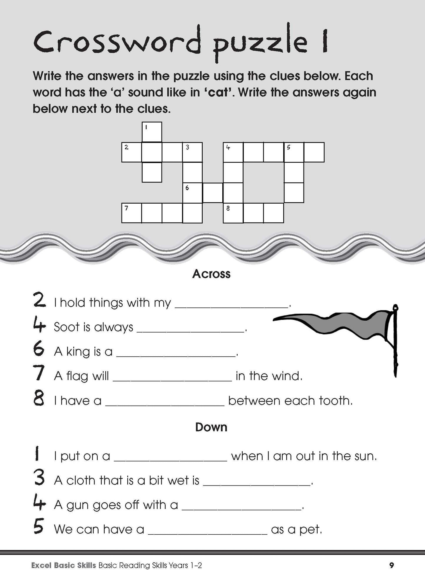 Excel Basic Skills - Basic Reading Skills Years 1-2