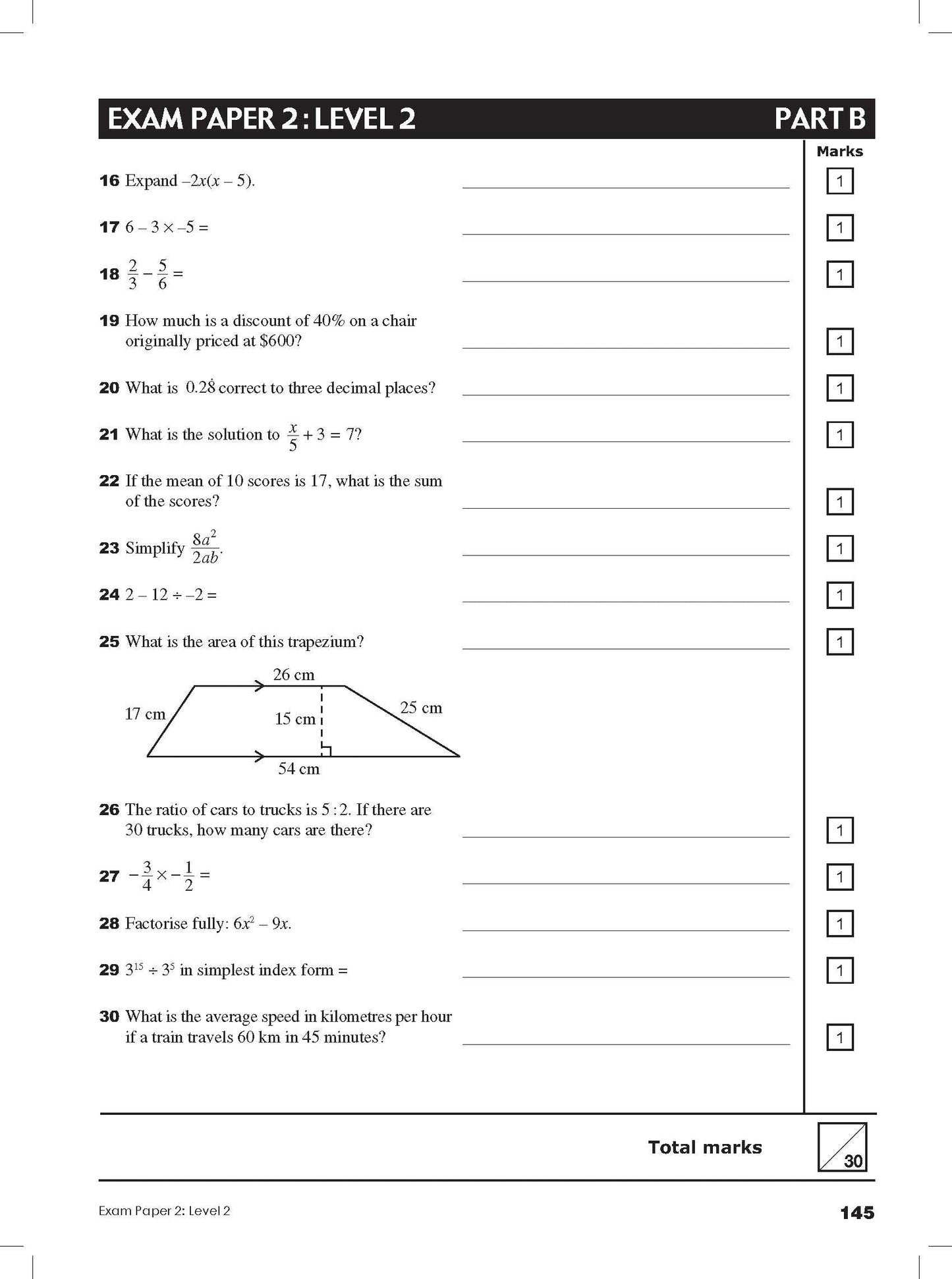 Excel Tests - Mathematics Practice Tests Year 8