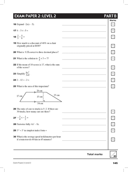 Excel Tests - Mathematics Practice Tests Year 8