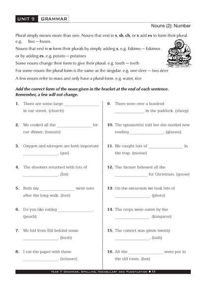 Excel Basic Skills - Grammar, Spelling, Vocabulary and Punctuation Year 7