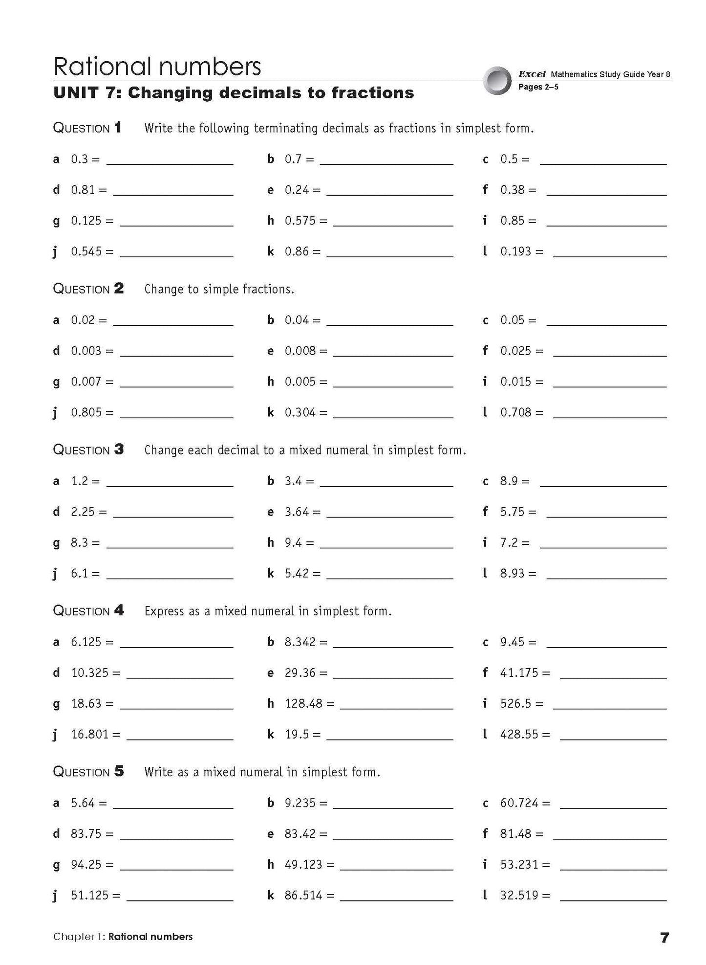 Excel Essential Skills - Mathematics Extension Revision and Exam Workbook Year 8
