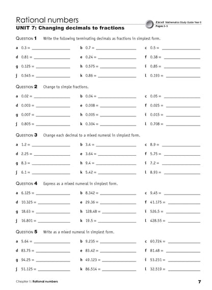 Excel Essential Skills - Mathematics Extension Revision and Exam Workbook Year 8
