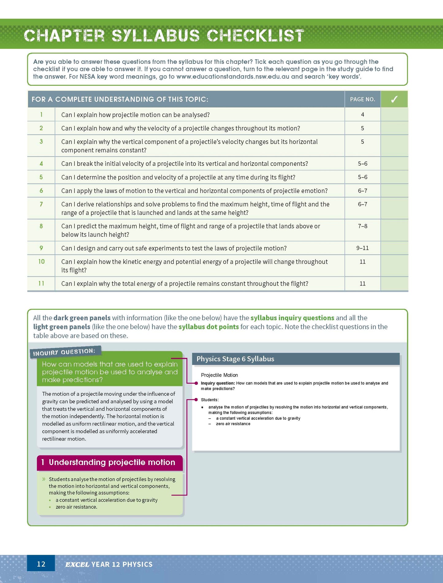 Excel HSC Year 12 Physics Study Guide