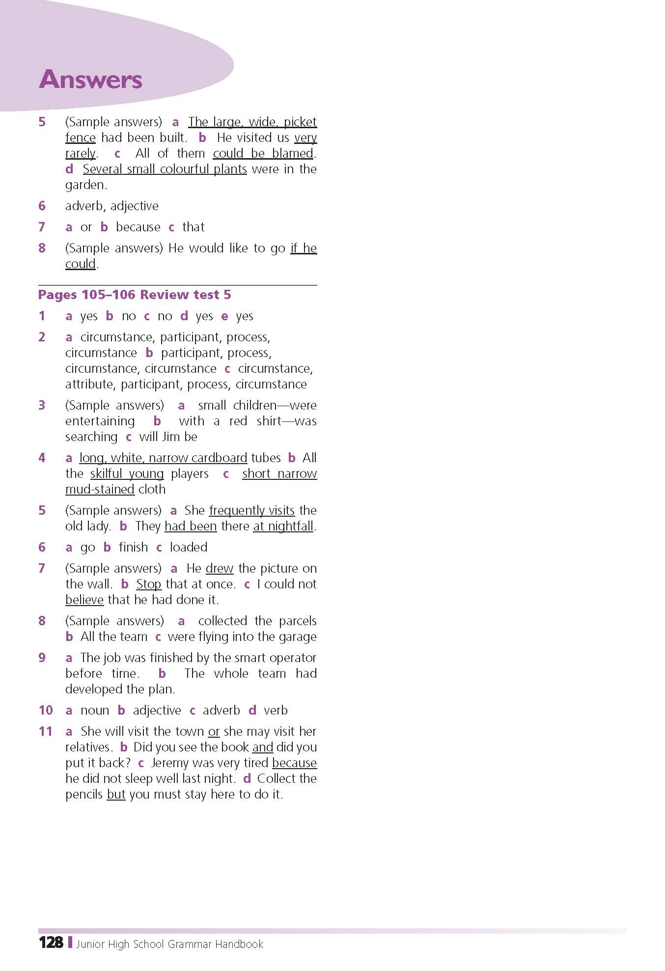 Excel Handbooks - Junior High School Grammar