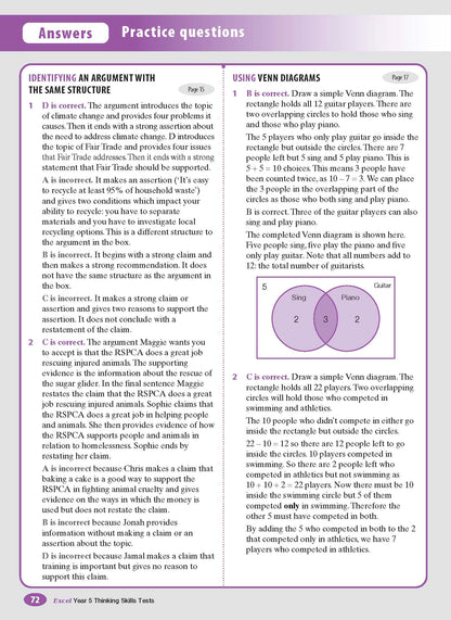 Excel Selective Schools and Scholarship Mathematical Reasoning Tests Years 5-6
