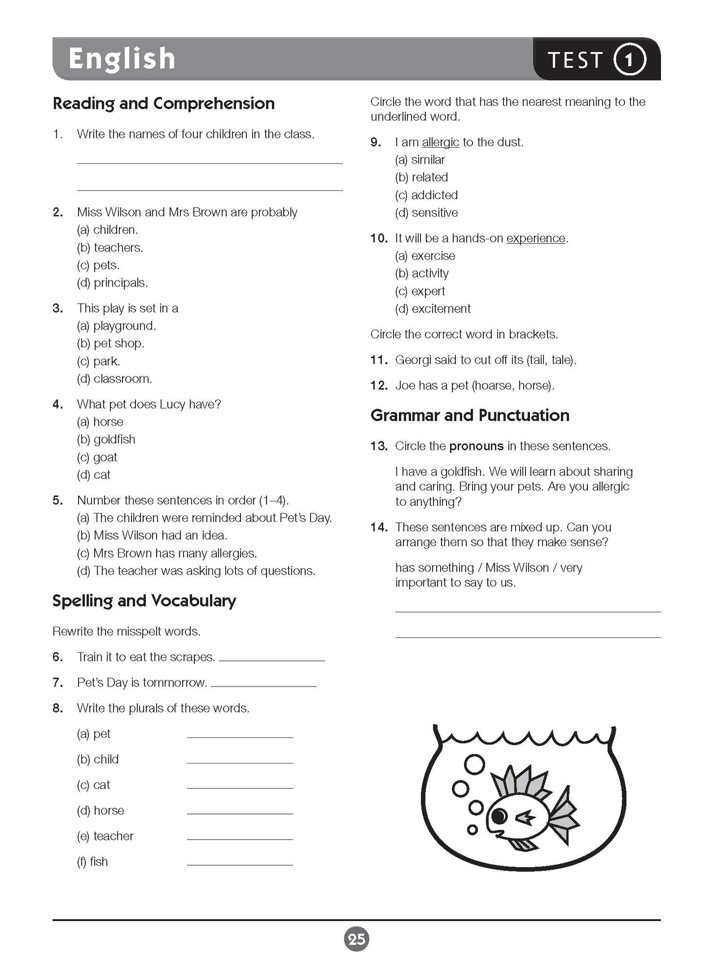 Excel Basic Skills - English and Mathematics Year 3