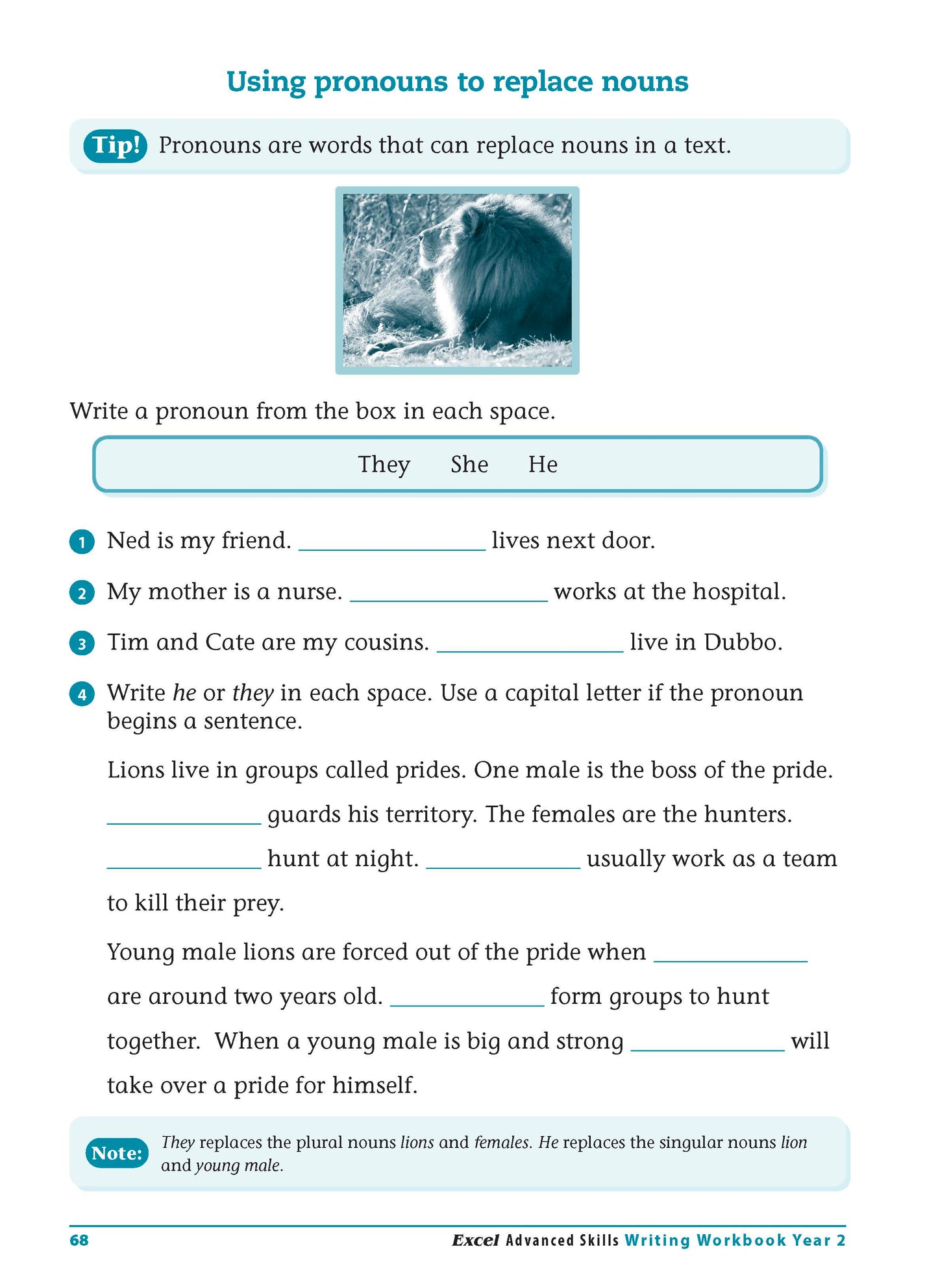 Excel Advanced Skills - Writing Workbook Year 2