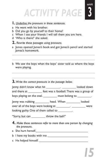 Excel Handbooks - Pascal's Basic Primary Grammar Years 3-6