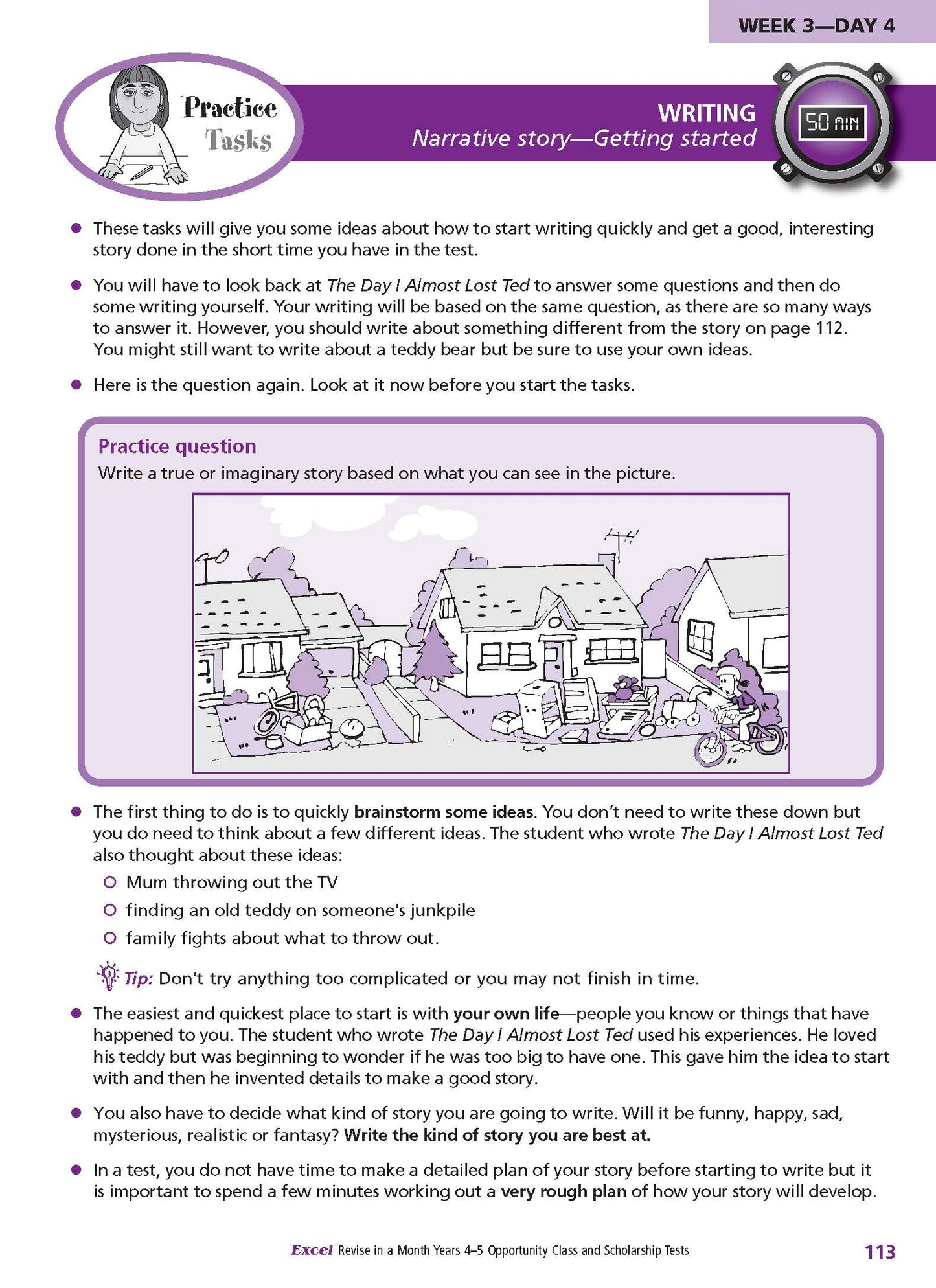 Excel Opportunity Class and Scholarship Tests Years 4-5