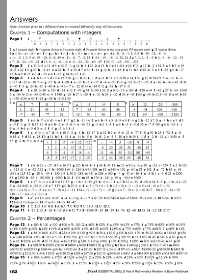 Excel Essential Skills - Mathematics Revision & Exam Workbook Year 8 NE