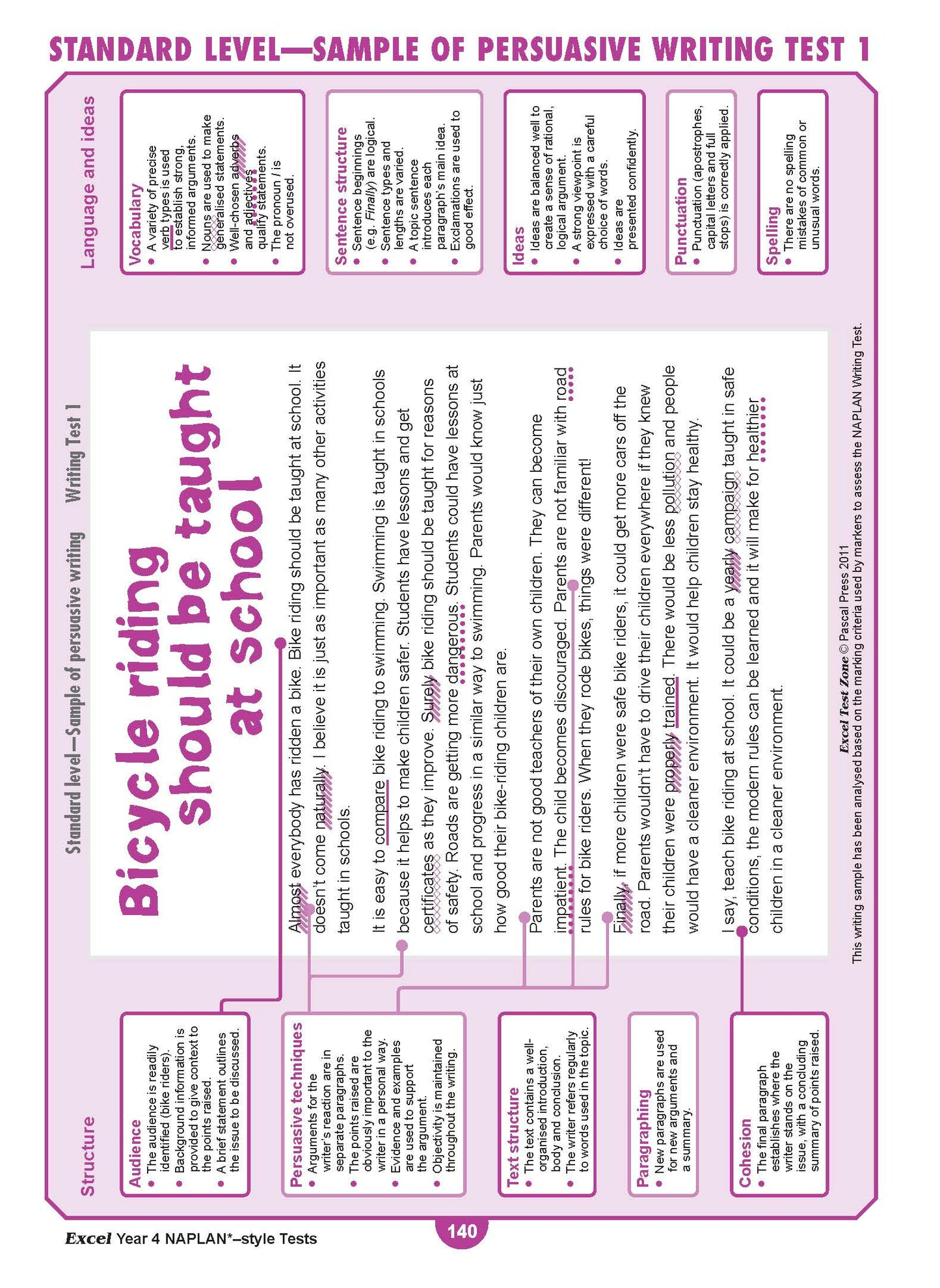 Excel Year 4 NAPLAN*-style Tests