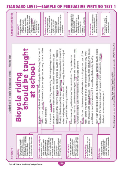 Excel Year 4 NAPLAN*-style Tests